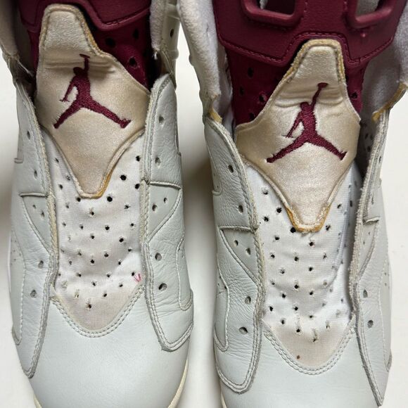 Air Jordan Nike Men’s 2015 Retro 6 Maroon Sneakers Sz 10 - Picture 4 of 16
